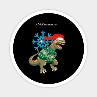 Clanosaurus Rex XMASsaurus rex Christmas Ugly Sweater Holiday Tyrannosaurus Rex Santa Claus Magnet